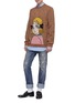 Figure View - Click To Enlarge - GUCCI - x Chikae Ide 'Viva! Volleyball' graphic intarsia wool sweater