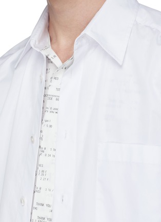 Detail View - Click To Enlarge - 3.1 PHILLIP LIM - 'Receipt' print layered shirt