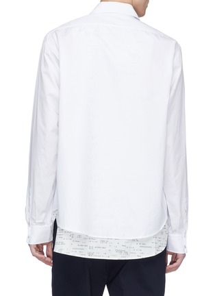 Back View - Click To Enlarge - 3.1 PHILLIP LIM - 'Receipt' print layered shirt