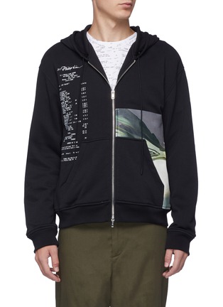 Main View - Click To Enlarge - 3.1 PHILLIP LIM - 'Receipt' photographic print zip hoodie