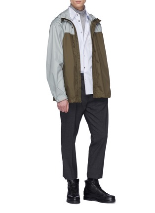 Figure View - Click To Enlarge - 3.1 PHILLIP LIM - Colourblock hooded windbreaker jacket