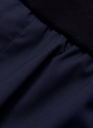  - 3.1 PHILLIP LIM - Contrast waist virgin wool shorts