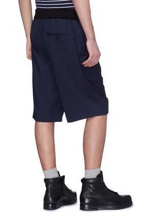 Back View - Click To Enlarge - 3.1 PHILLIP LIM - Contrast waist virgin wool shorts