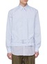 Main View - Click To Enlarge - 3.1 PHILLIP LIM - Belted stripe layered shirt jacket