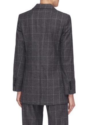 Back View - Click To Enlarge - EQUIPMENT - 'James' windowpane check wool blend blazer