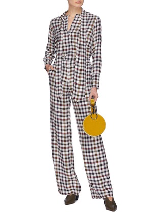 Figure View - Click To Enlarge - EQUIPMENT - 'Arwen' check plaid silk pants