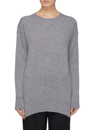 Main View - Click To Enlarge - EQUIPMENT - 'Gafton' tie keyhole back oversized cashmere sweater