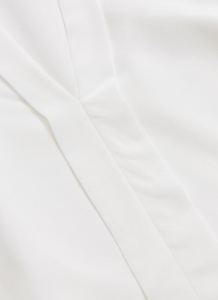  - EQUIPMENT - 'Estella' pleated sleeve silk crepe V-neck shirt