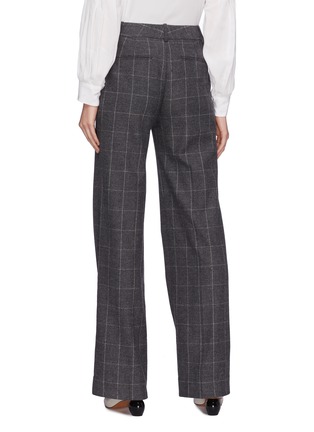 Back View - Click To Enlarge - EQUIPMENT - 'Hagan' windowpane check wool blend pants