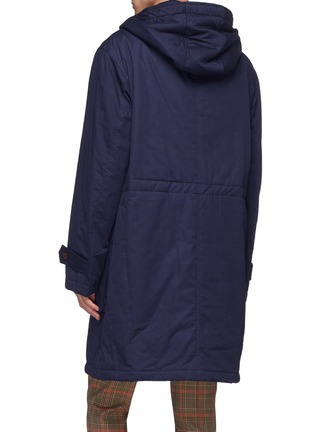 Back View - Click To Enlarge - ACNE STUDIOS - Hooded padded twill military parka