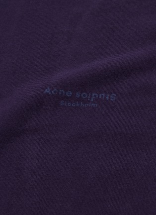  - ACNE STUDIOS - Logo print garment dyed oversized T-shirt