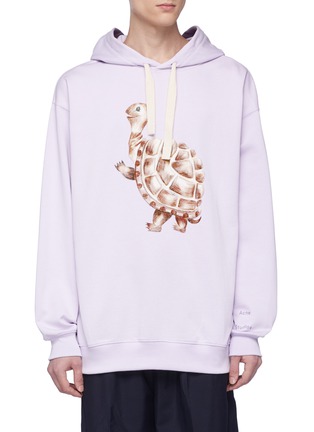 Main View - Click To Enlarge - ACNE STUDIOS - Turtle graphic print hoodie