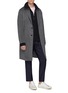 Figure View - Click To Enlarge - ACNE STUDIOS - 'Boston' pleated wool-mohair pants