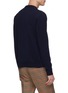 Back View - Click To Enlarge - ACNE STUDIOS - Abstract graphic appliqué wool sweater