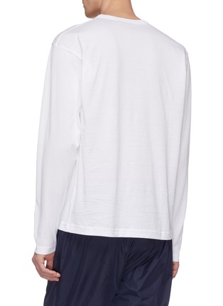 Back View - Click To Enlarge - ACNE STUDIOS - Face patch long sleeve T-shirt
