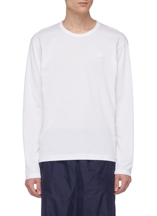 Main View - Click To Enlarge - ACNE STUDIOS - Face patch long sleeve T-shirt