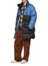 Figure View - Click To Enlarge - ACNE STUDIOS - Colourblock oversized down puffer jacket