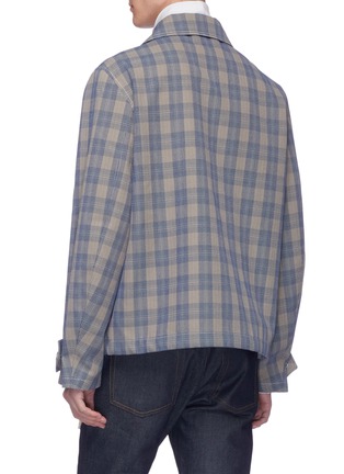 Back View - Click To Enlarge - ACNE STUDIOS - Check plaid shirt jacket