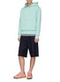 Figure View - Click To Enlarge - ACNE STUDIOS - Elastic waist wool-mohair suiting shorts