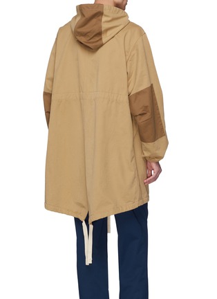 Back View - Click To Enlarge - ACNE STUDIOS - Drawstring hooded twill coat