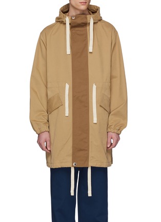 Main View - Click To Enlarge - ACNE STUDIOS - Drawstring hooded twill coat
