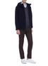 Figure View - Click To Enlarge - ALTEA - Contrast elbow patch virgin wool sweater