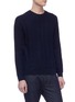 Front View - Click To Enlarge - ALTEA - Check plaid virgin wool sweater