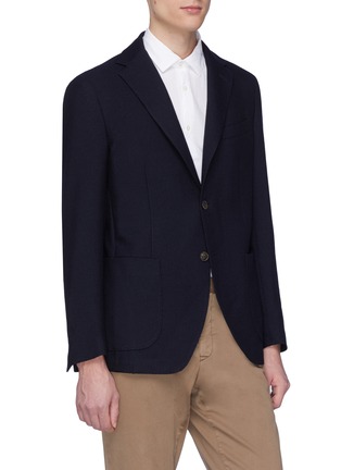 Front View - Click To Enlarge - ALTEA - Virgin wool knit soft blazer