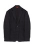 Main View - Click To Enlarge - BARENA - 'Taca Chino' windowpane check wool knit soft blazer