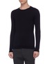 Front View - Click To Enlarge - BARENA - 'Ato Cruna' Virgin wool rib knit sweater