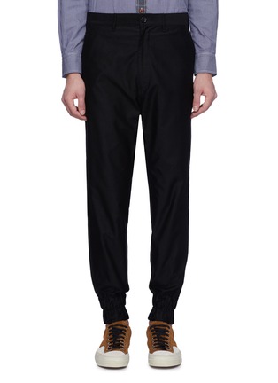 Main View - Click To Enlarge - COMME DES GARÇONS HOMME - Tapered leg twill jogging pants