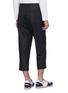 Back View - Click To Enlarge - COMME DES GARÇONS SHIRT - Wool cropped melton pants