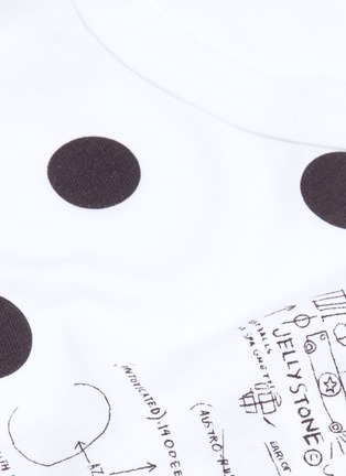 - COMME DES GARÇONS SHIRT - x Jean-Michel Basquiat graphic polka dot print T-shirt