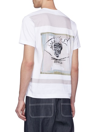 Back View - Click To Enlarge - COMME DES GARÇONS SHIRT - x Jean-Michel Basquiat graphic print T-shirt