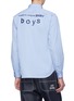 Back View - Click To Enlarge - COMME DES GARÇONS SHIRT - 'Boys' slogan logo print shirt
