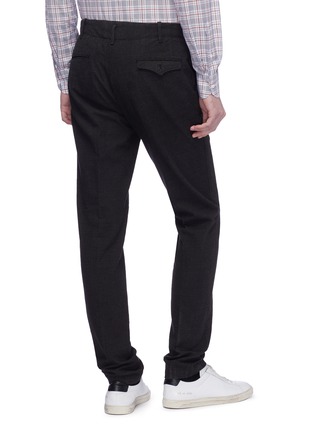 Back View - Click To Enlarge - INCOTEX - Slim fit houndstooth pants