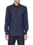 Main View - Click To Enlarge - NEIL BARRETT - Denim shirt with tie