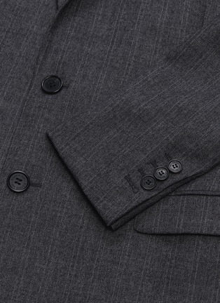  - NEIL BARRETT - Peaked lapel skinny virgin wool-cotton suit