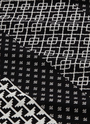  - NEIL BARRETT - Mix geometric jacquard Merino wool sweater