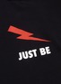  - NEIL BARRETT - Thunderbolt slogan print roll cuff T-shirt