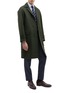 Figure View - Click To Enlarge - RING JACKET - Belted melton raglan trench coat