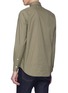 Back View - Click To Enlarge - RING JACKET - Chest pocket canvas shirt