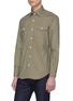 Front View - Click To Enlarge - RING JACKET - Chest pocket canvas shirt