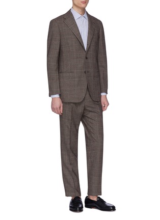 Front View - Click To Enlarge - RING JACKET - '269E' check plaid wool suit