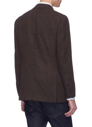 Back View - Click To Enlarge - RING JACKET - 'New Balloon' check plaid wool hopsack blazer