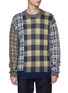Main View - Click To Enlarge - WOOYOUNGMI - Asymmetric hem mixed check plaid sweater