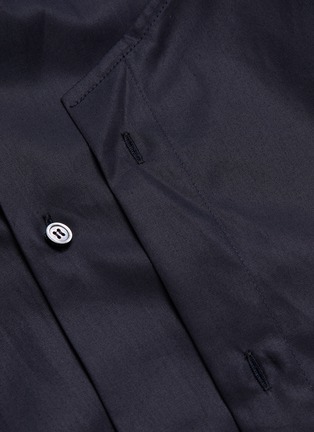  - WOOYOUNGMI - Mandarin collar layered front panel shirt