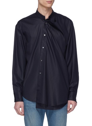 Main View - Click To Enlarge - WOOYOUNGMI - Mandarin collar layered front panel shirt
