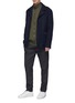 Figure View - Click To Enlarge - WOOYOUNGMI - Zip cuff melton shirt jacket
