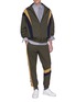 Figure View - Click To Enlarge - WOOYOUNGMI - Colourblock stripe outseam track pants